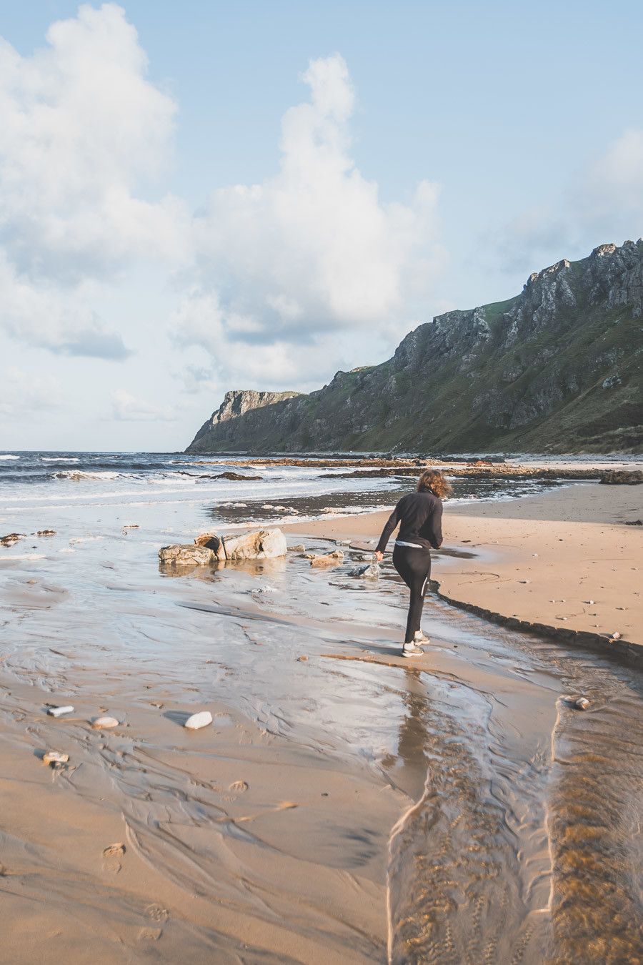 Courir sur le sable en Irlande