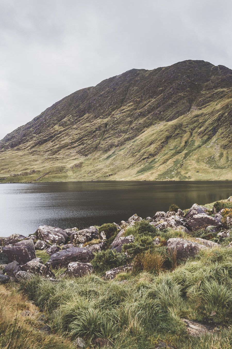 Vue sur le lac Barfinnhy en Irlande