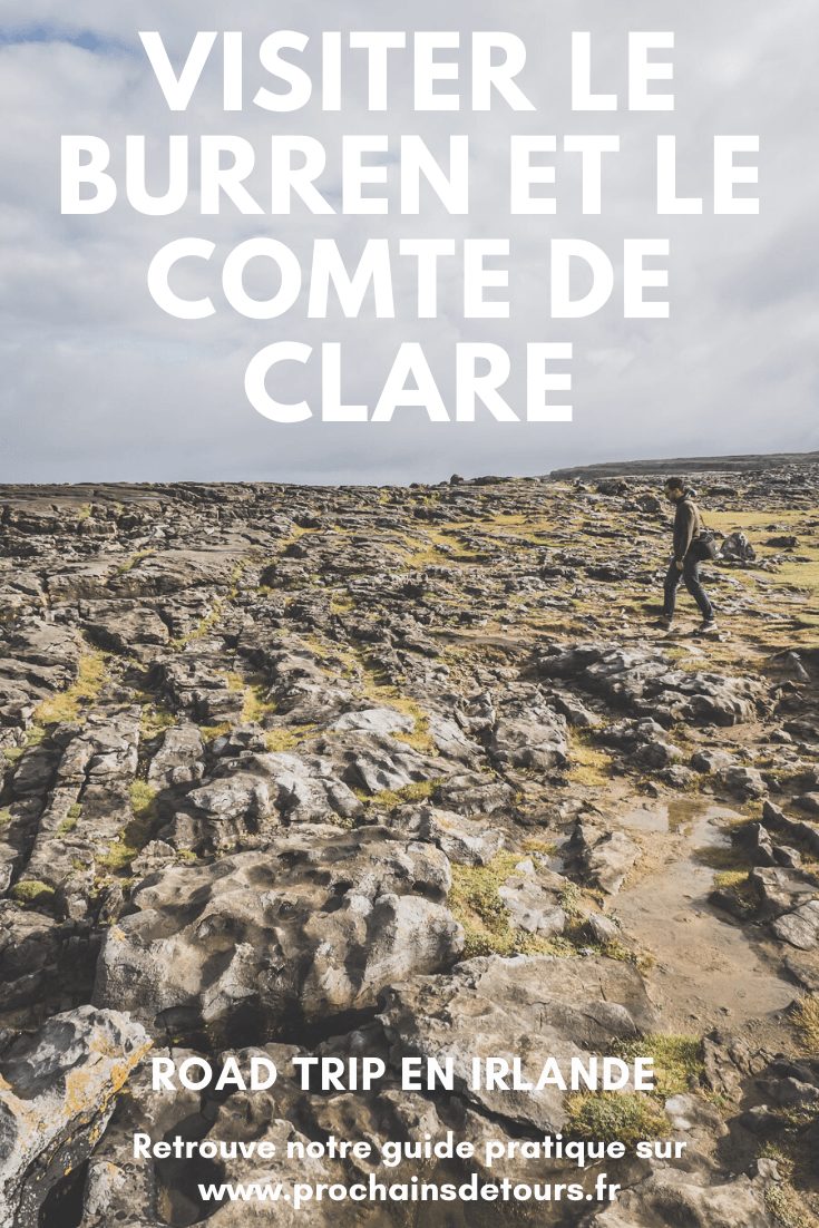 Vous planifiez un road trip en Irlande ? N’oubliez pas de passer par le Burren ! Cette superbe région géologique se situe dans le comté de Clare en Irlande et côtoie les célèbres Falaises de Moher / Cliffs of Moher Ireland / Irlande road trip / Road trip Irlande / Irlande paysage / Irlande voyage / Voyage Irlande / Irlande voyage / Voyage Irlande / Voyage en Irlande / Carnet de voyage en Irlande / Carnet voyage Irlande / Burren Ireland / Burren National Park Ireland /