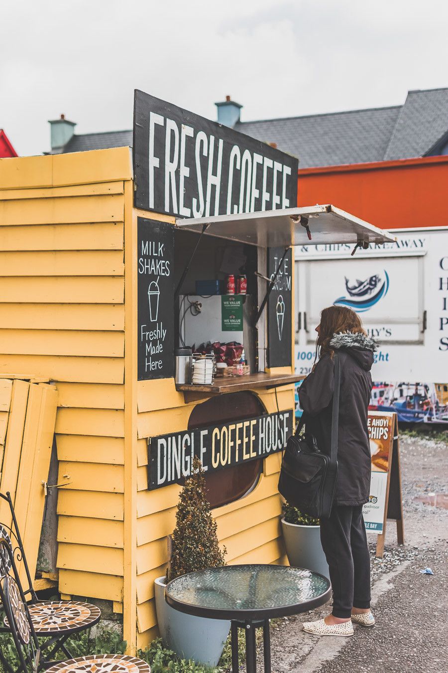 Un petit café pour se réchauffer en Irlande