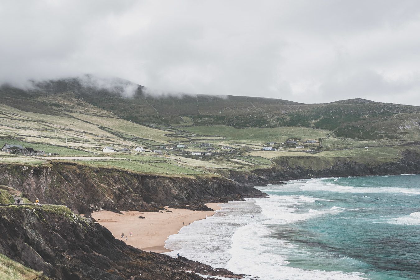 La plage de Dunmore Head dans le comté de Kerry