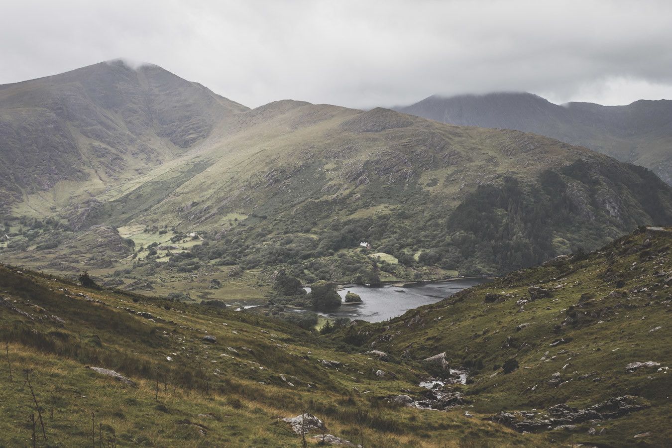 Vue sur les montagnes depuis le Healy Pass