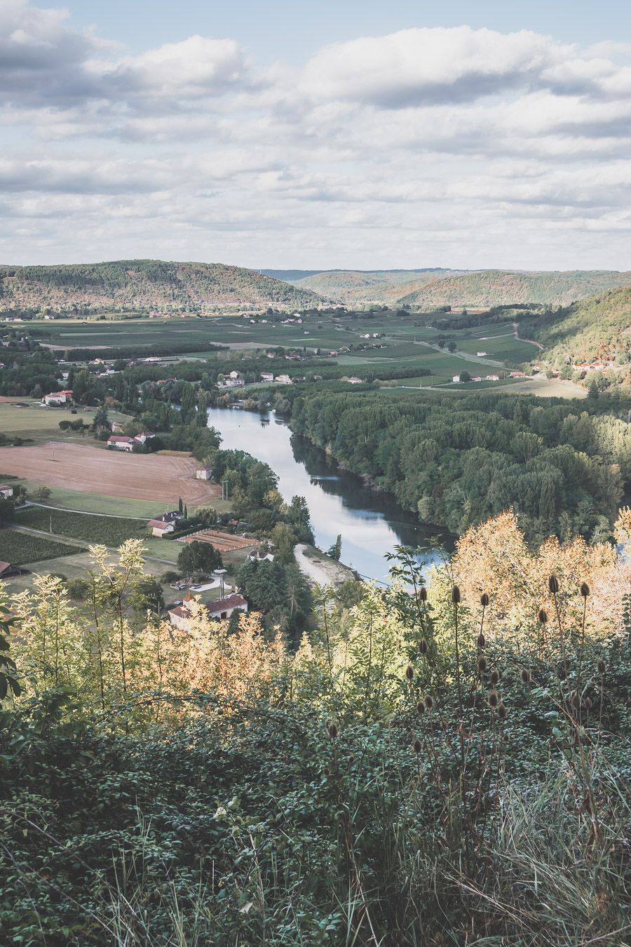 vue sur la vallée du Lot