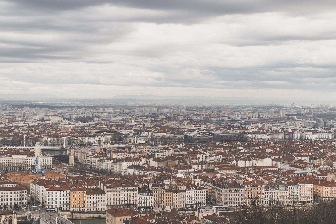 Vue sur Lyon depuis Notre-Dame-de-Fourvière