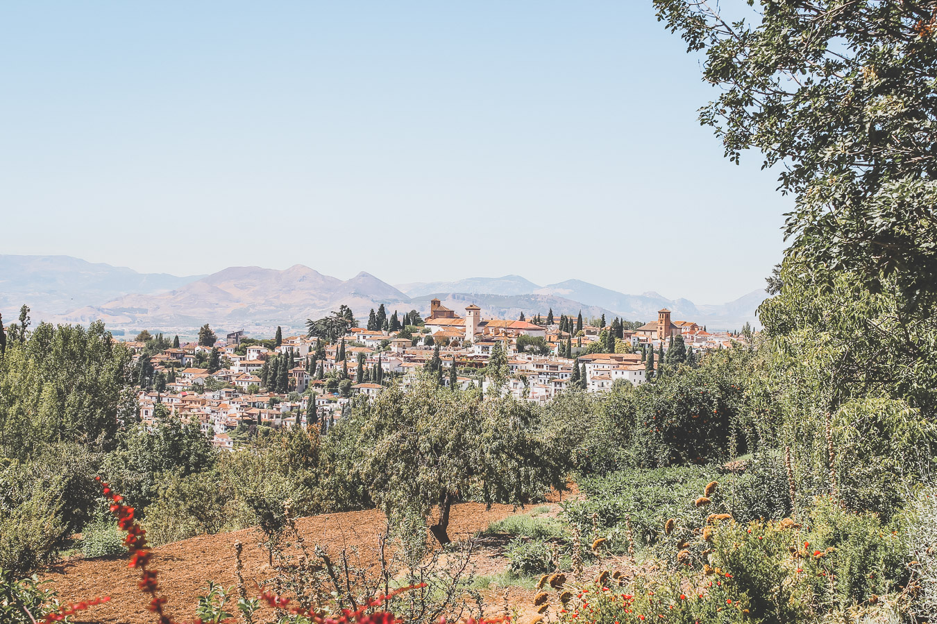 Vue sur Grenade depuis l'Alhambra