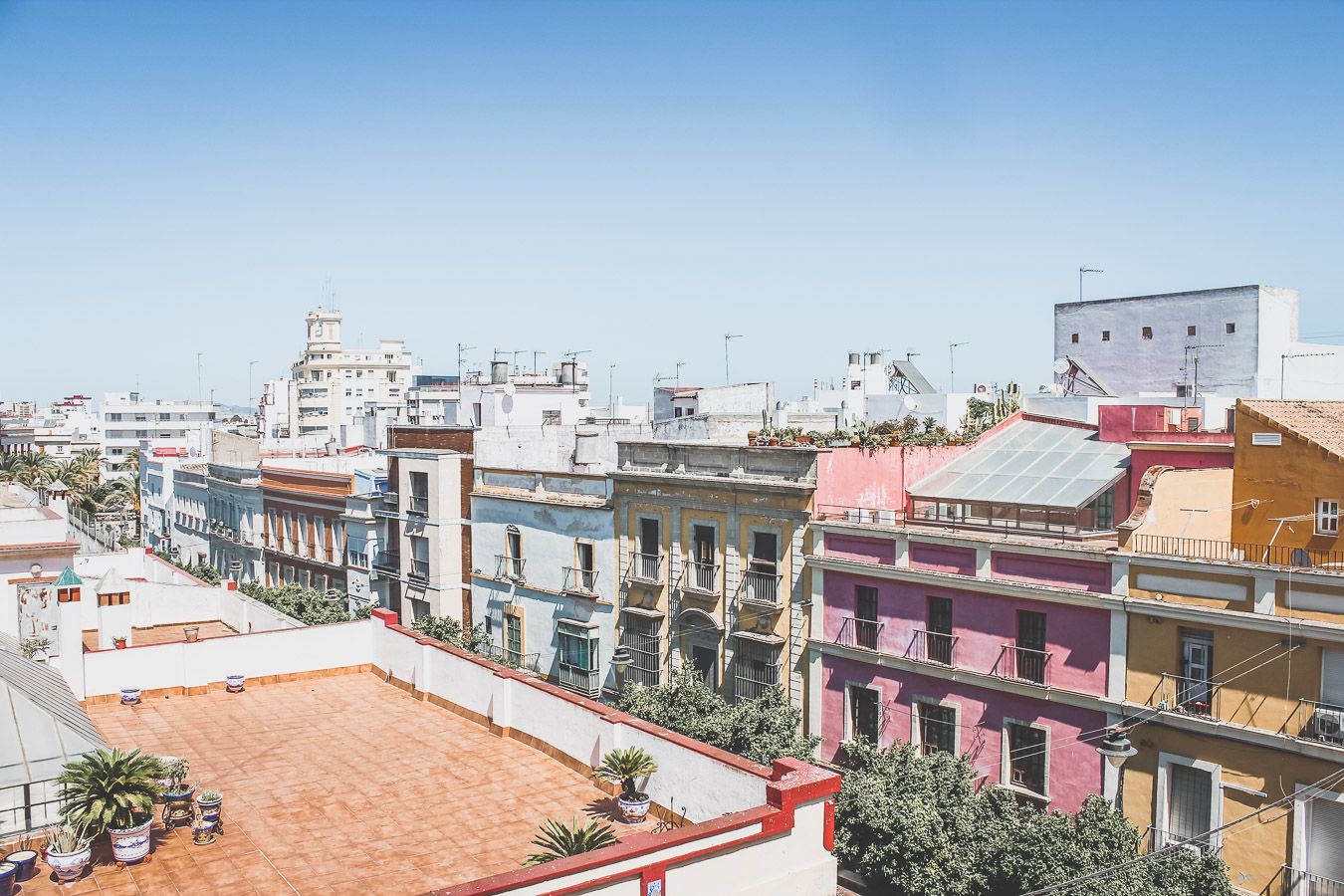 Vue sur les toits de Jerez