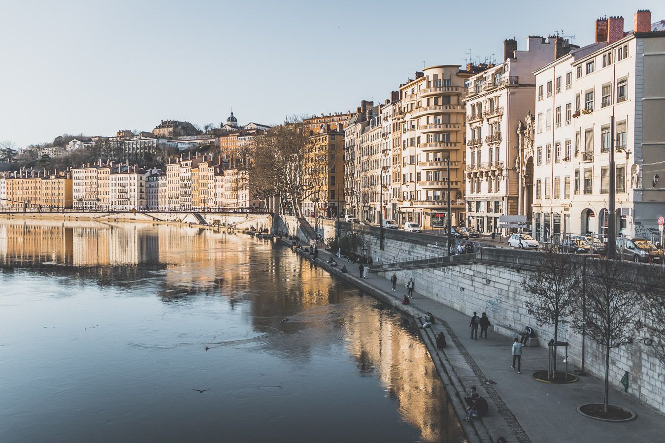 Les quais de Saône à Lyon