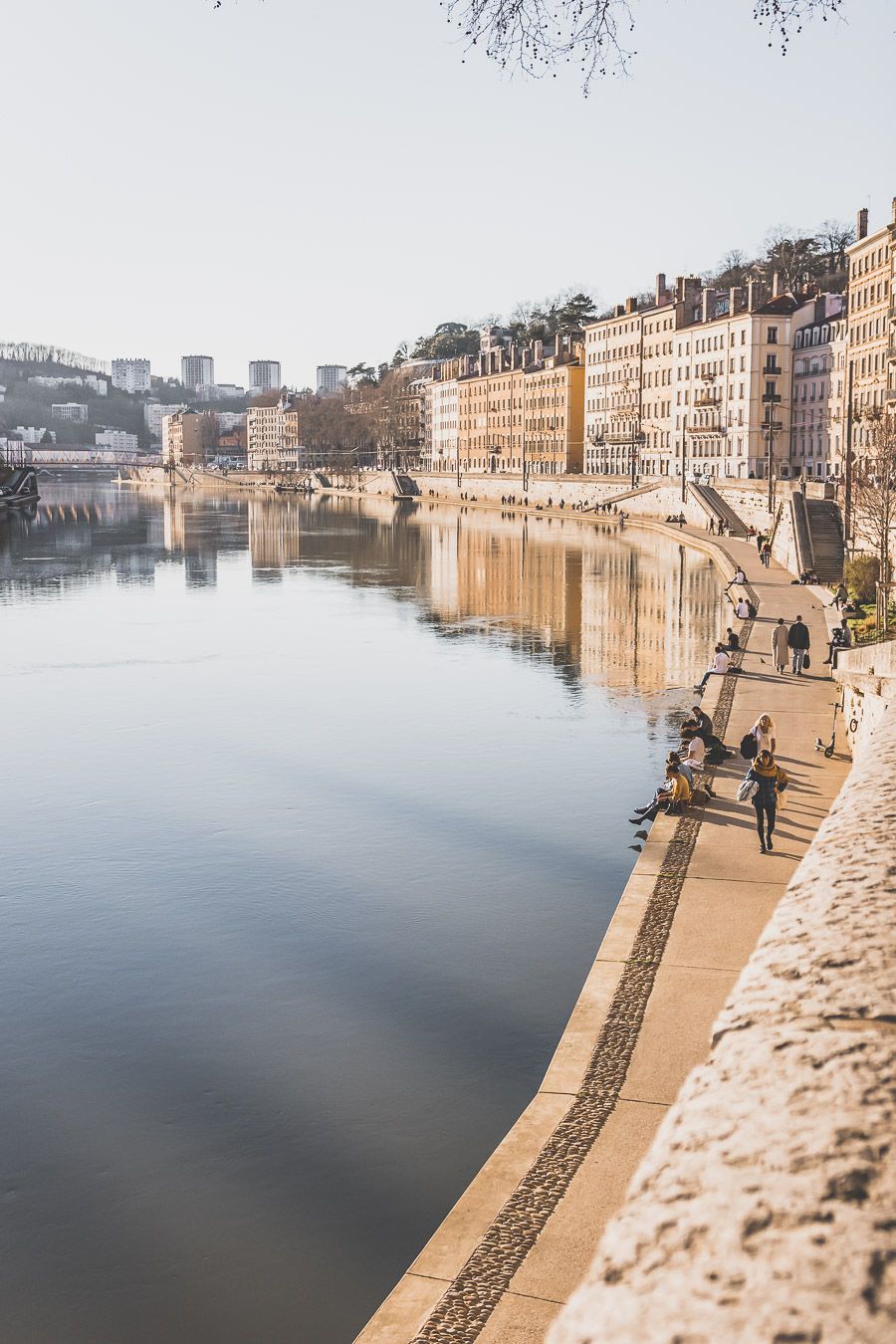 Les quais de Saône à Lyon