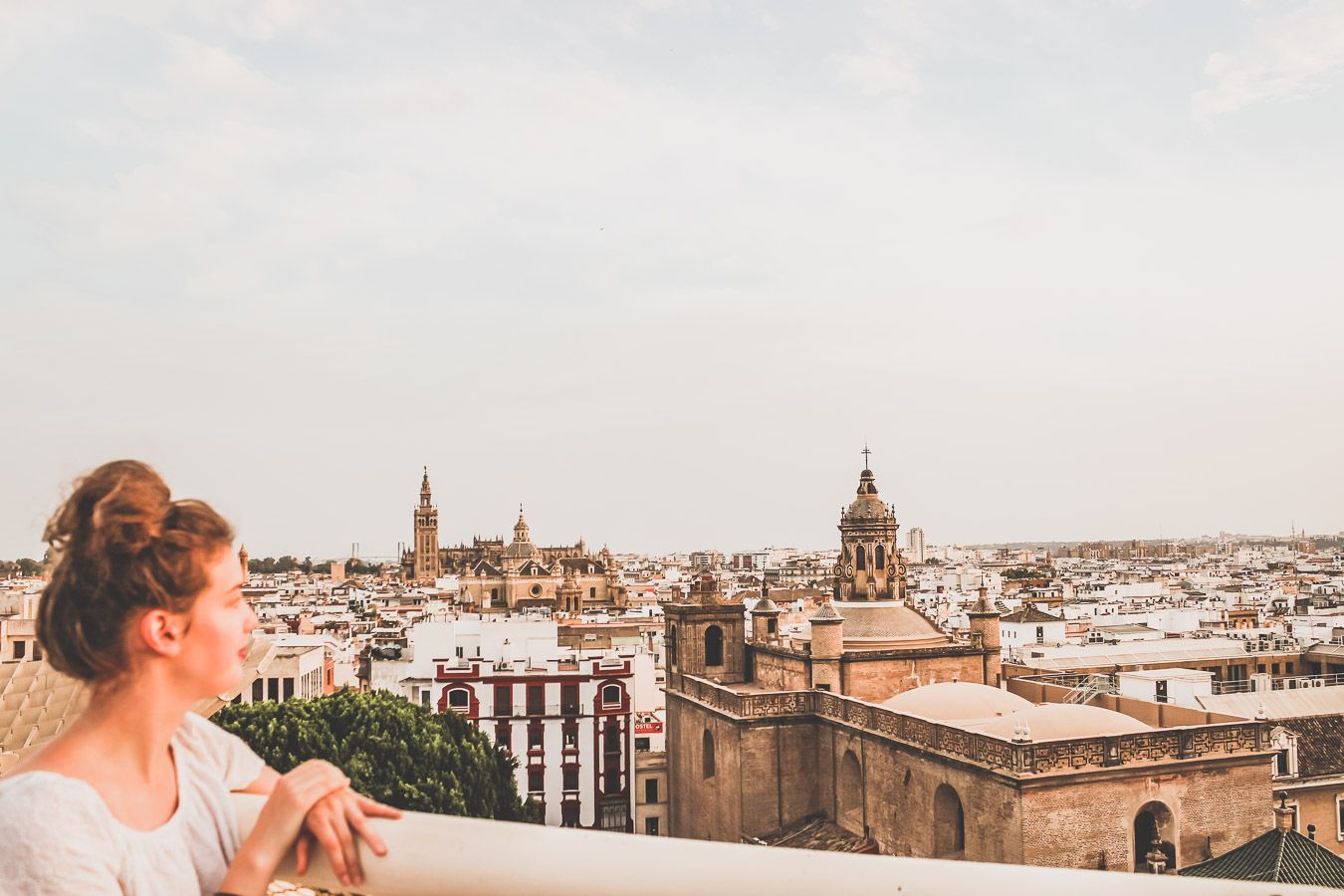 Vue sur Séville depuis le Metropol Parasol