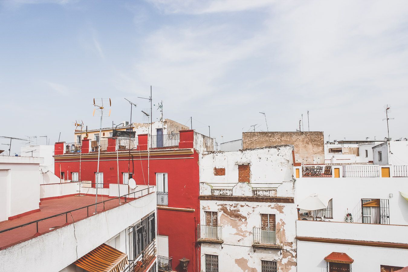 Vue depuis les toits à Séville