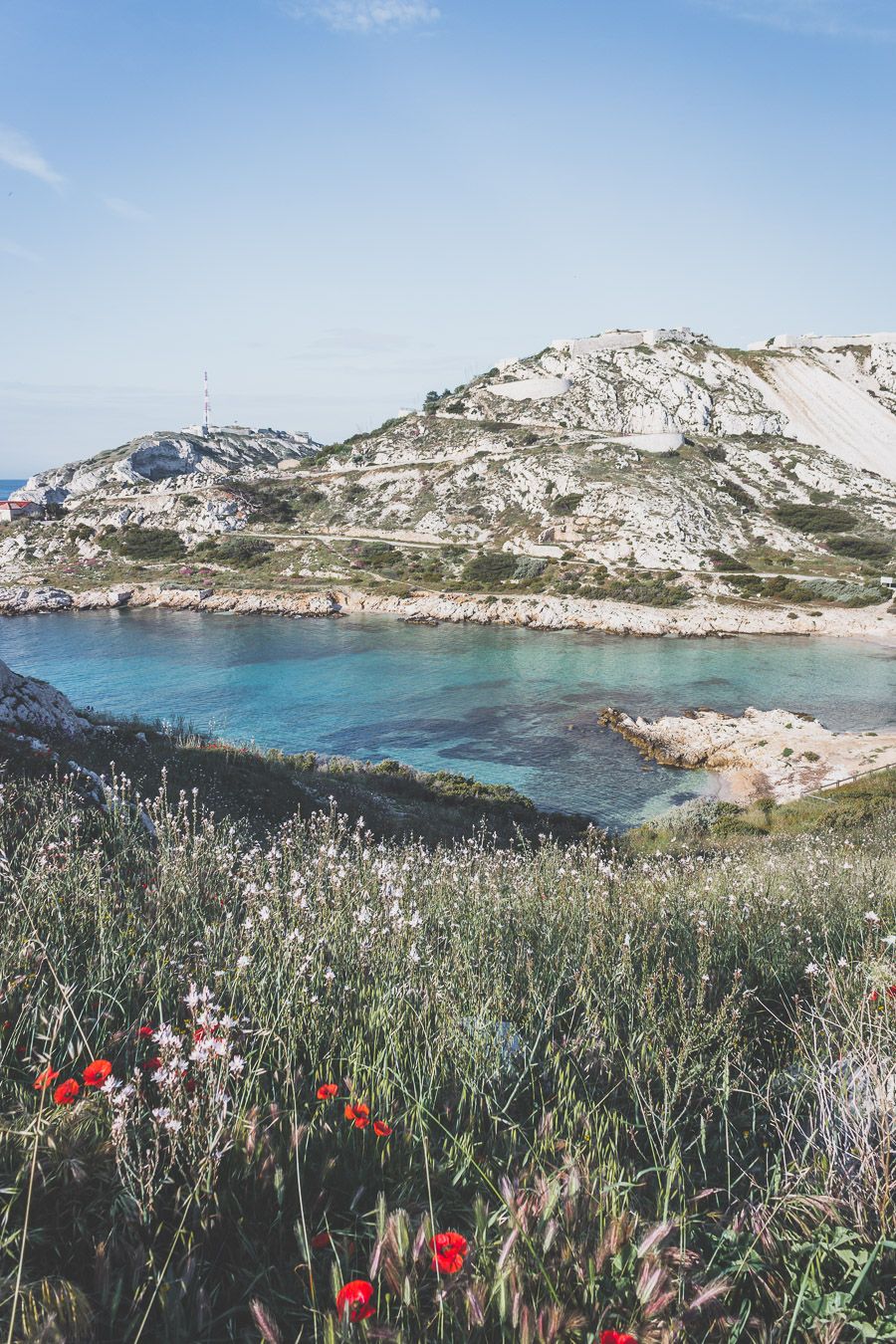 Découverte des Iles du Frioul / Tu planifies un voyage à Marseille? Suis le guide! Dans notre article, tu trouveras toutes les informations et beaucoup de photos qui te guideront dans ton excursion pour visiter les Iles du Frioul #marseille #frioul #mediterranée #france #provence #vacances / Randonnées / Baignade à Marseille / Vacances en France / Provence / Voyages en France / Nature / Destination nature / Plage Marseille / Calanques / Voyages