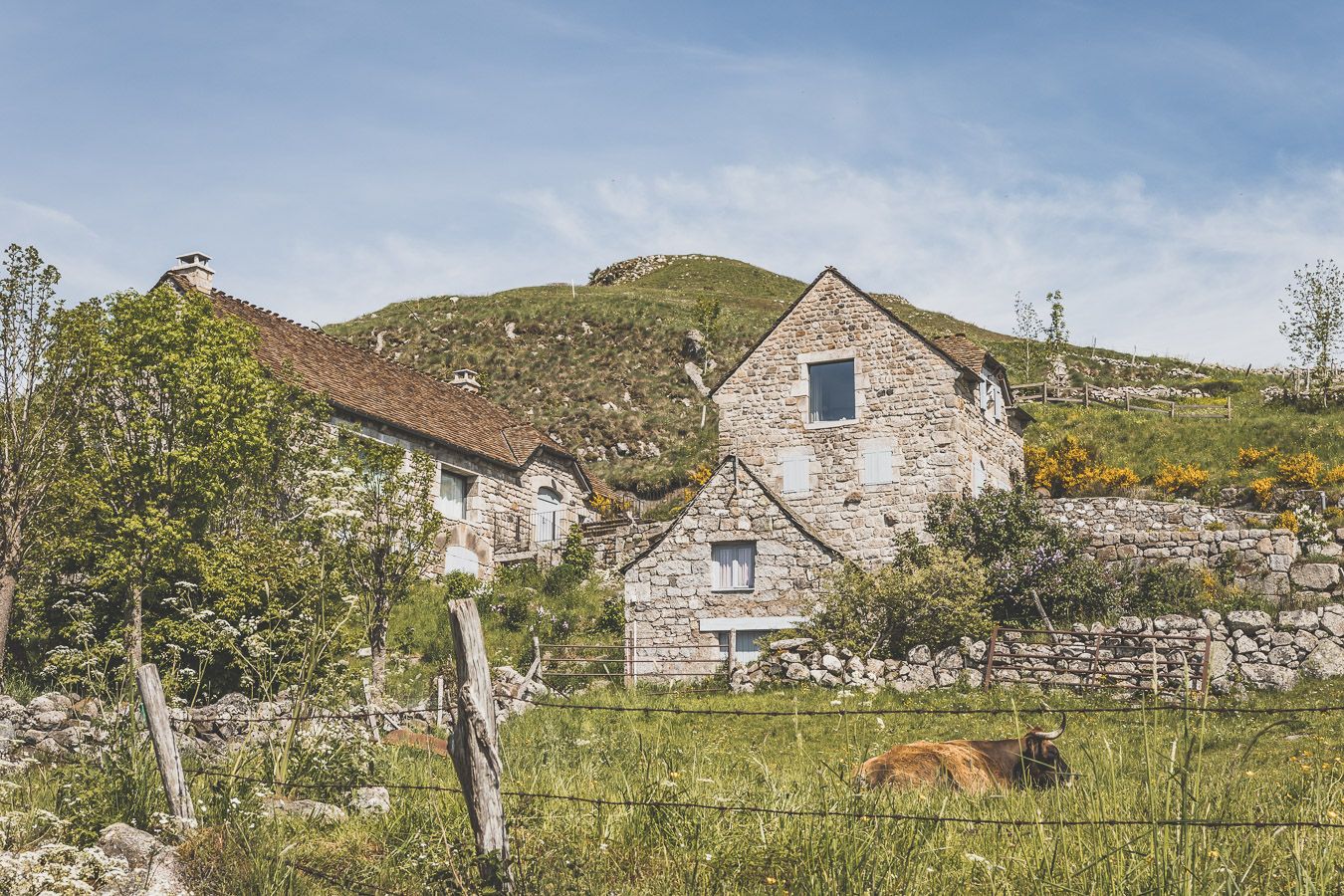 Village de Marchastel, Lozère.