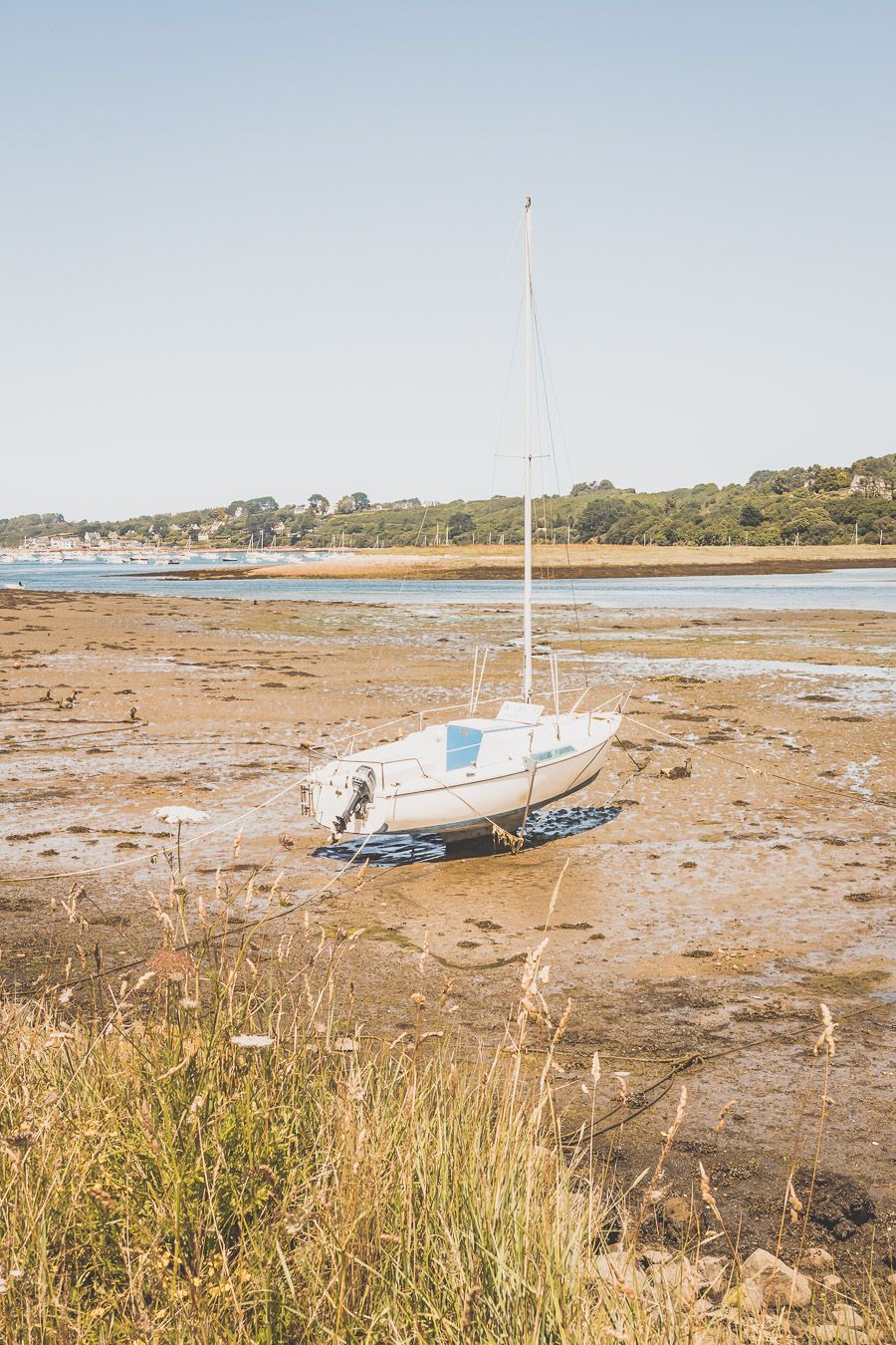 Bateau à marée basse