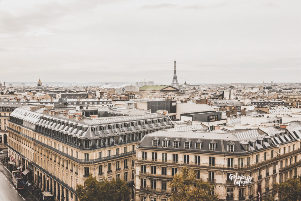 Vue depuis les Galeries Lafayette Paris 9ème arrondissement