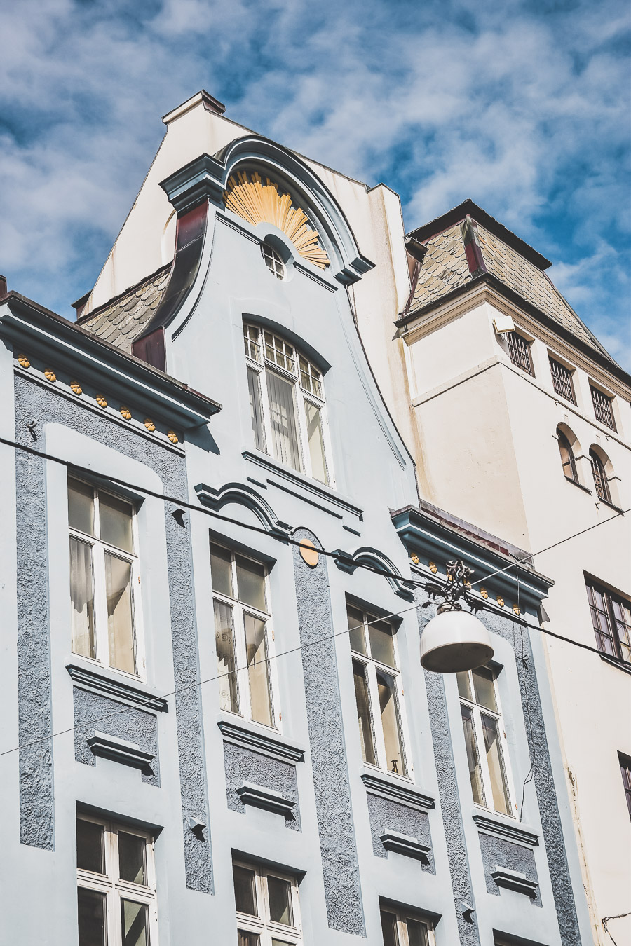 façade de bâtiments en Norvège