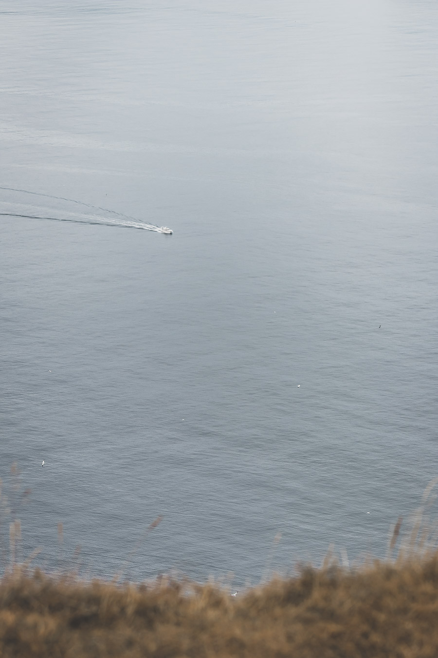 Bateau au large de l'île de Runde