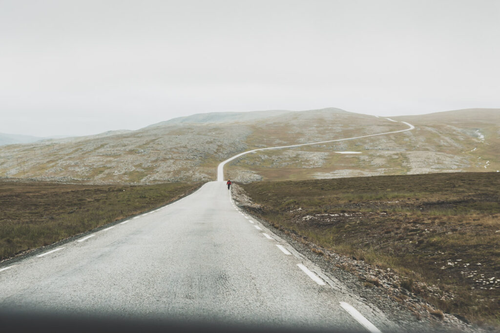 Route vers le Cap Nord