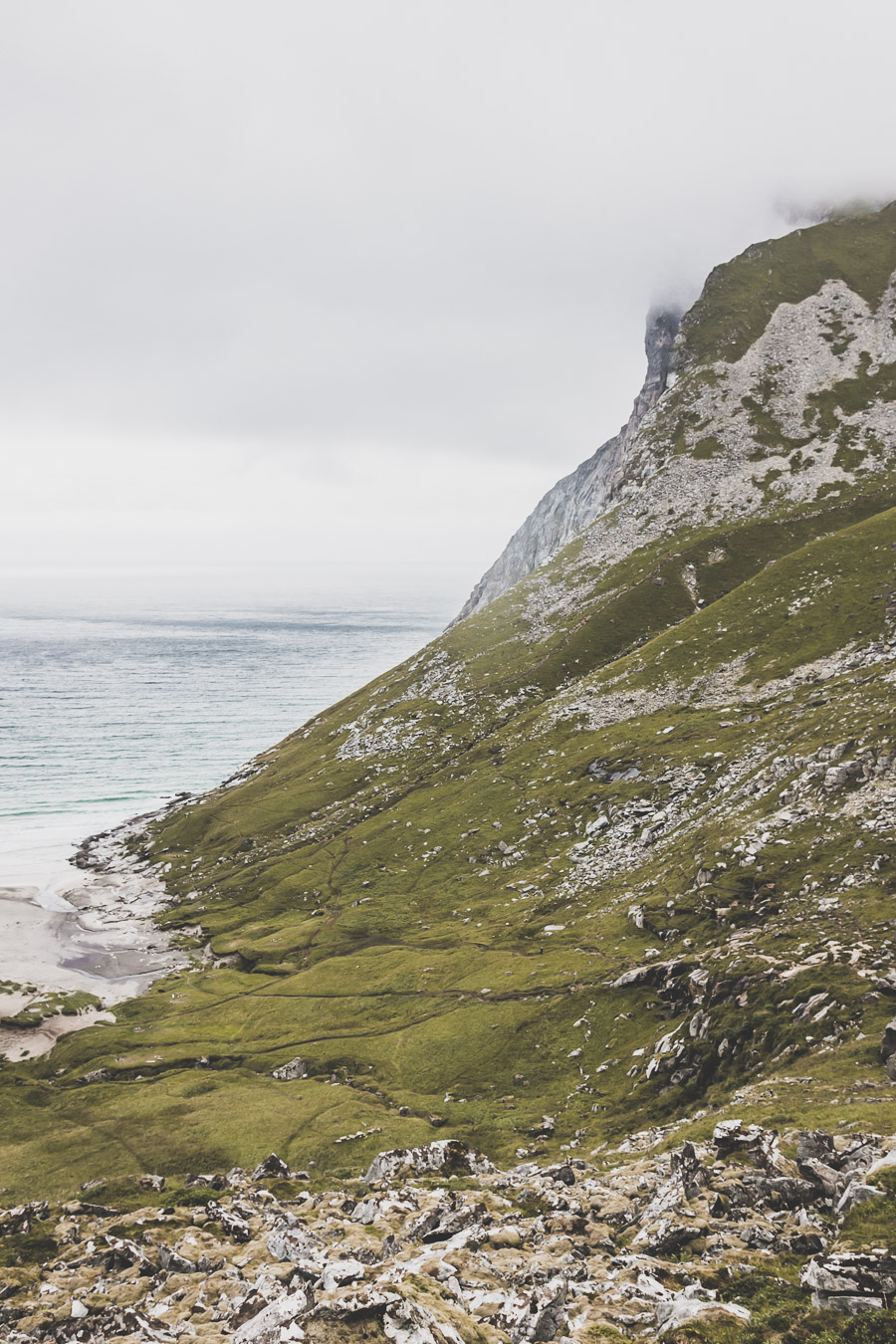 Plage des Baleines : Kvalvika / Randonnée Lofoten