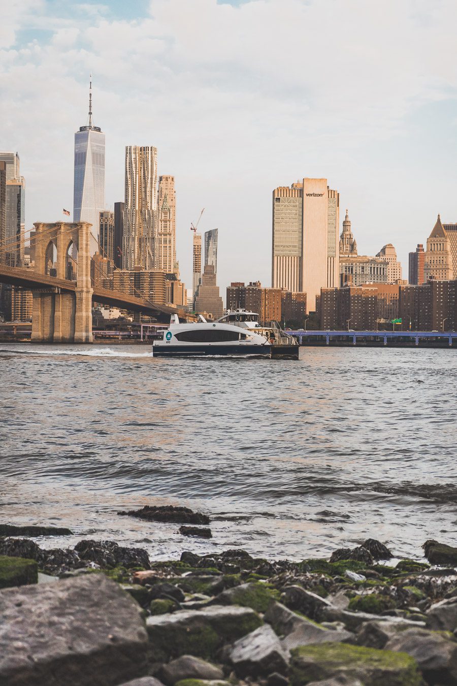 vue sur Manhattan depuis Brooklyn