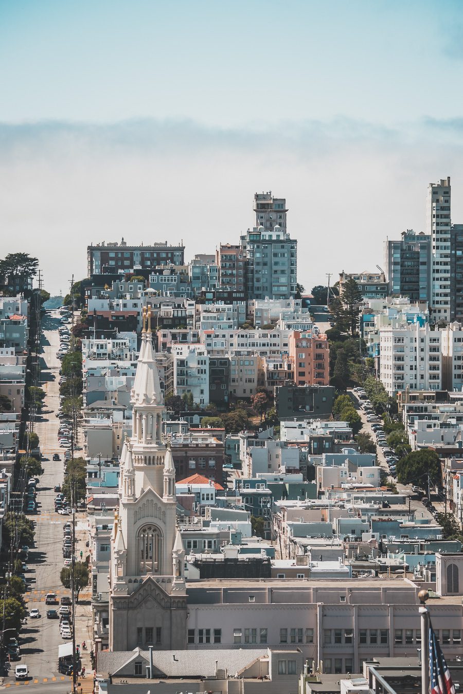 Telegraph hill et Coit tower à San Francisco