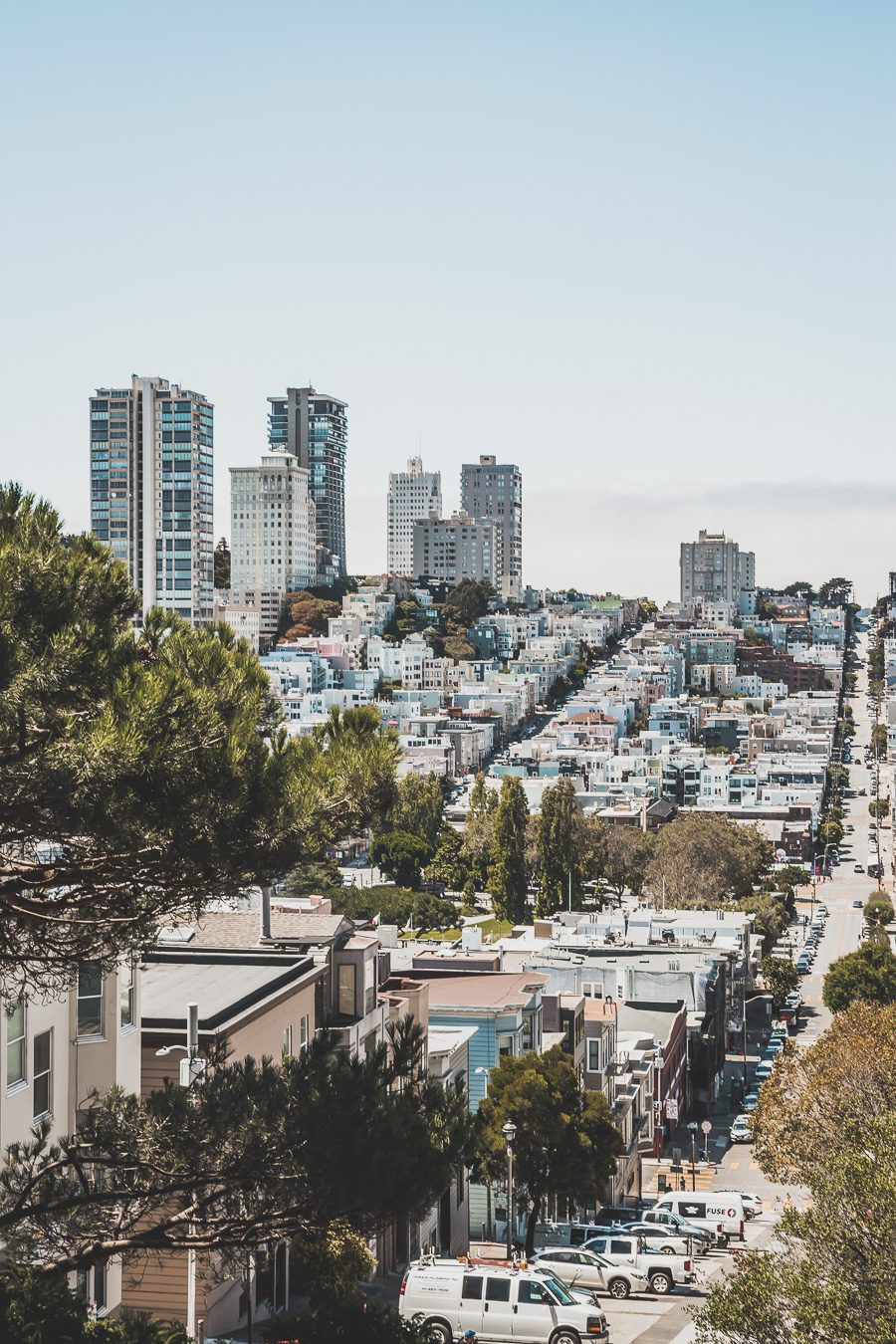 Telegraph hill et Coit tower à San Francisco