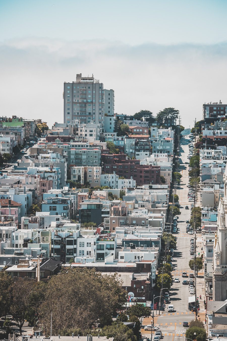 Telegraph hill et Coit tower à San Francisco