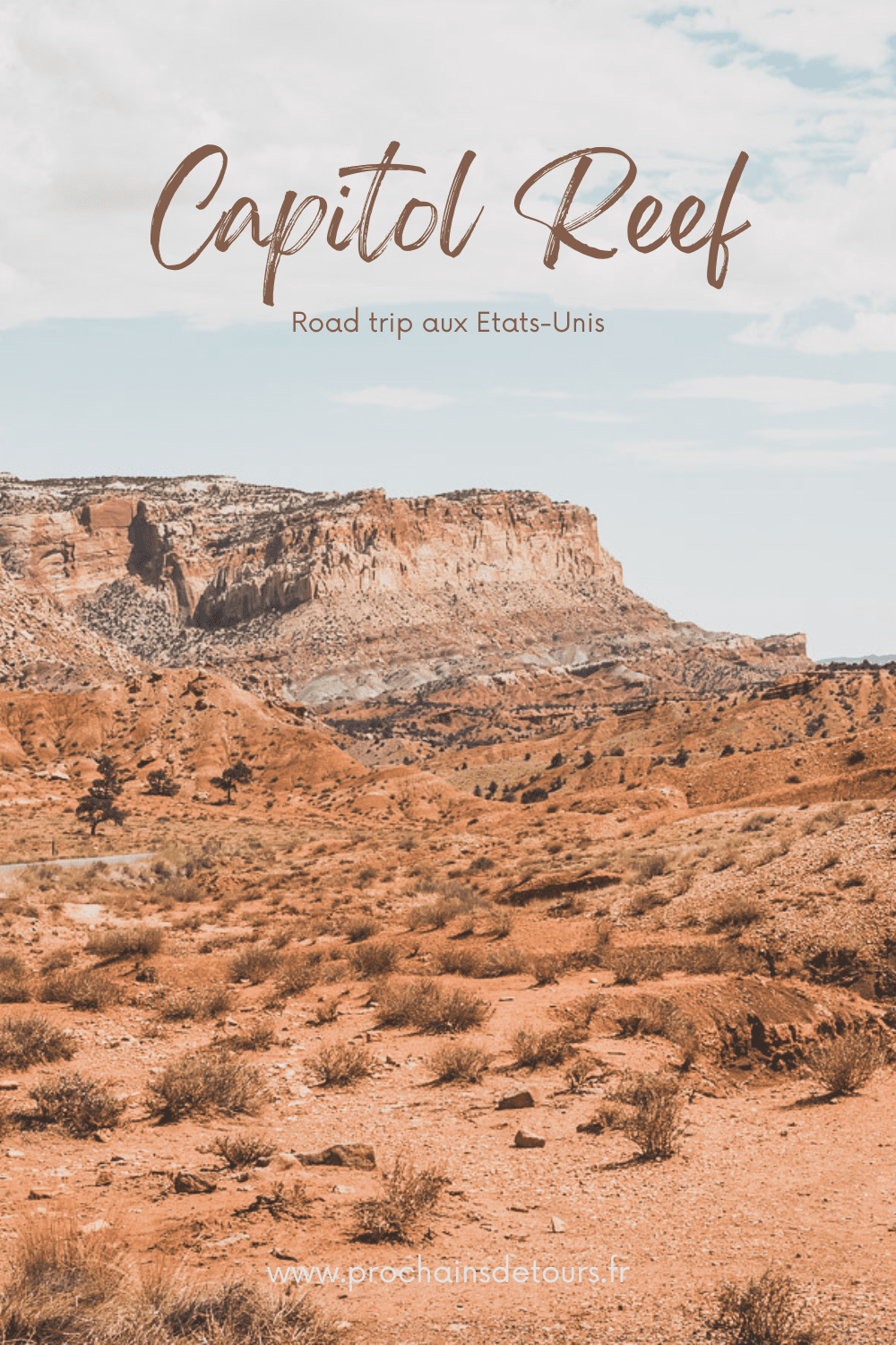 Embarquez pour un voyage d'exploration et d'aventure au Capitol Reef National Park dans l'Utah. Des falaises de grès aux vastes prairies, ce road trip dans l'ouest américain vous emmènera dans un paradis de canyons cachés et de vues époustouflantes. Découvrez de superbes merveilles naturelles et des activités de plein air, et découvrez pourquoi Capitol Reef est le complément parfait à votre voyage dans l'Utah ! Lisez notre article pour en savoir plus sur tout ce qu'il y a à voir là-bas.