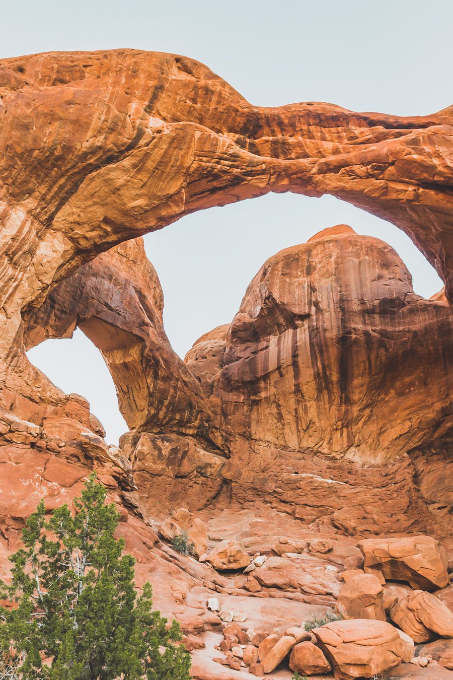 Double rock arch