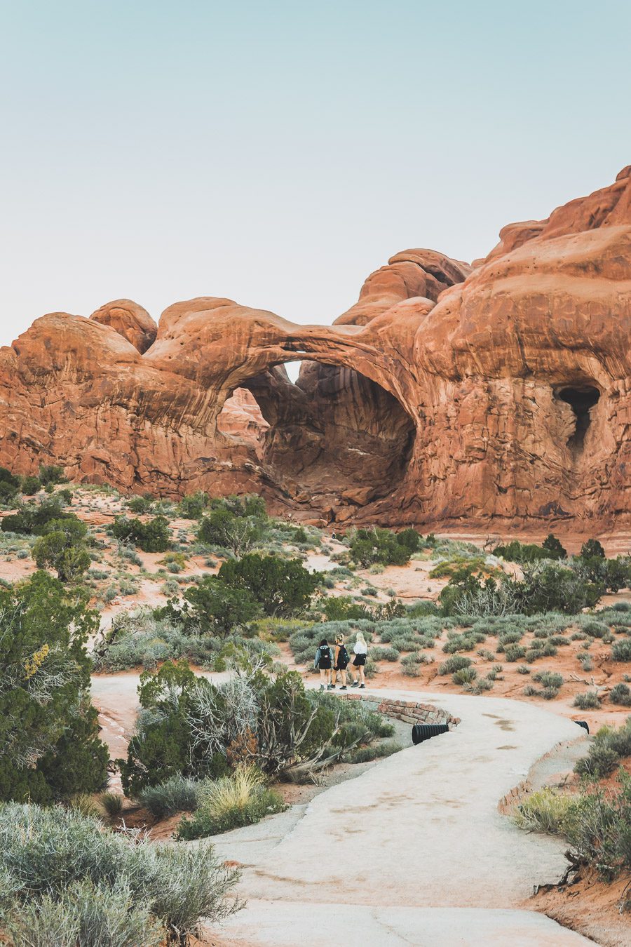 Double rock arch