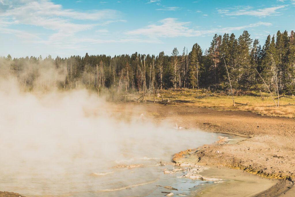 Mud volcano area