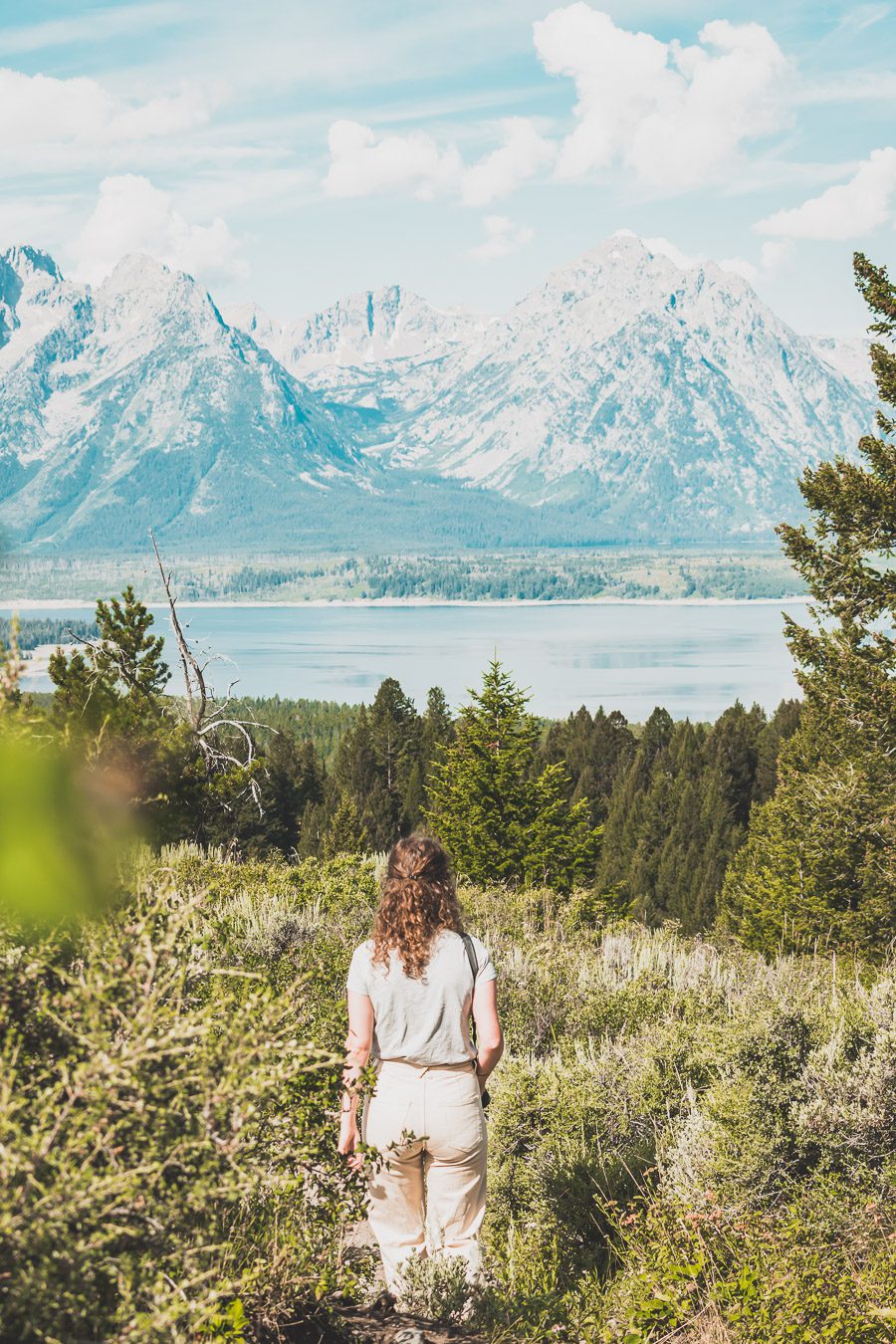 La chaîne de montagnes du Parc National de Grand Teton s'élève brusquement des collines et des vallées de la magnifique vallée de Jackson Hole. Avec des paysages à couper le souffle et certaines des randonnées les plus diverses et les plus difficiles du pays, le Grand Teton est l'une des chaînes de montagnes les plus pittoresques et les plus impressionnantes des États-Unis. Grand Teton est la destination idéale pour les aventuriers lors d'un road trip dans l'ouest américain.